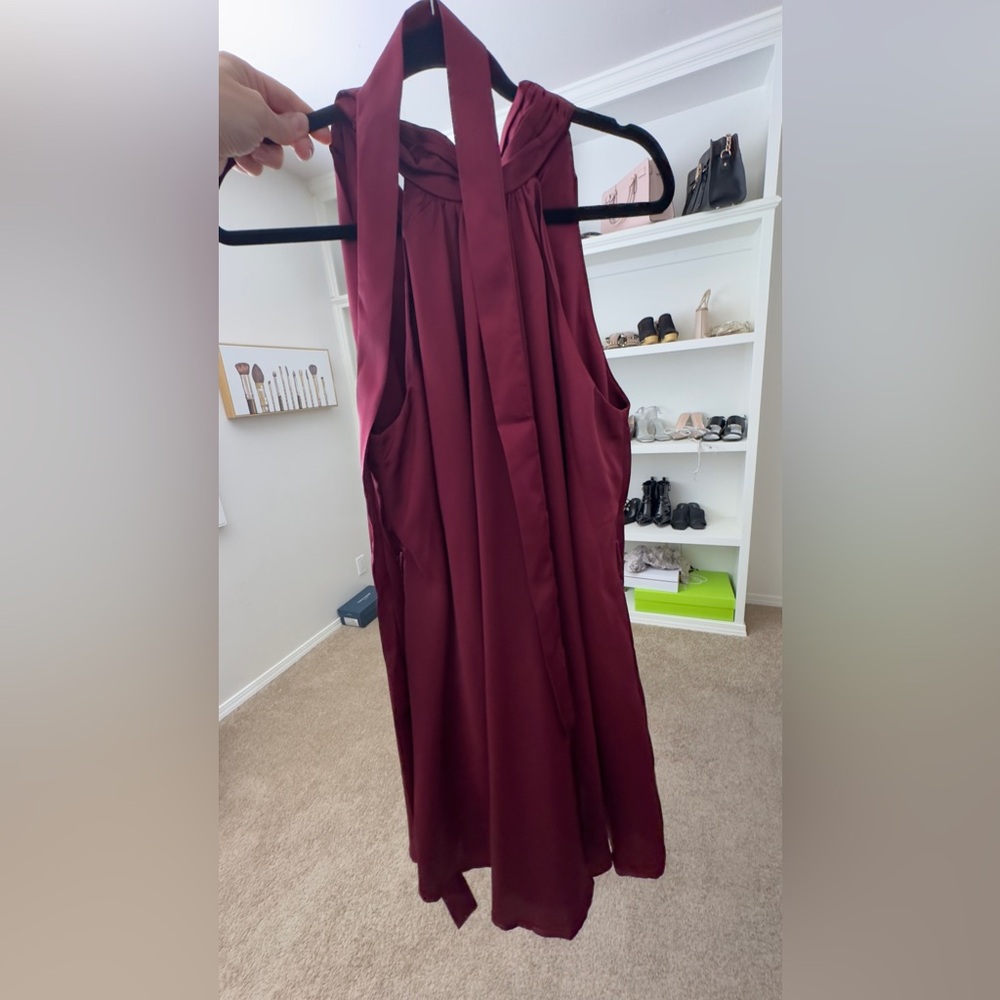 Burgundy dress